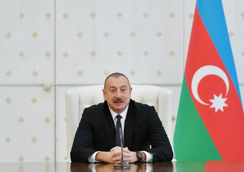 İlham Əliyev Neftçala şəhərinin içməli su təchizatı sistemlərinin istismara verilməsi mərasimində iştirak edib