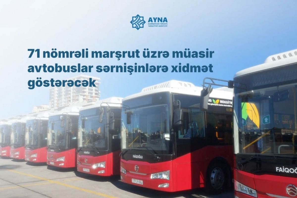71 saylı avtobusdan istifadə edənlərə ŞAD XƏBƏR! YENİLƏNDİ... 71 saylı avtobusdan istifadə edənlərə ŞAD XƏBƏR! YENİLƏNDİ...