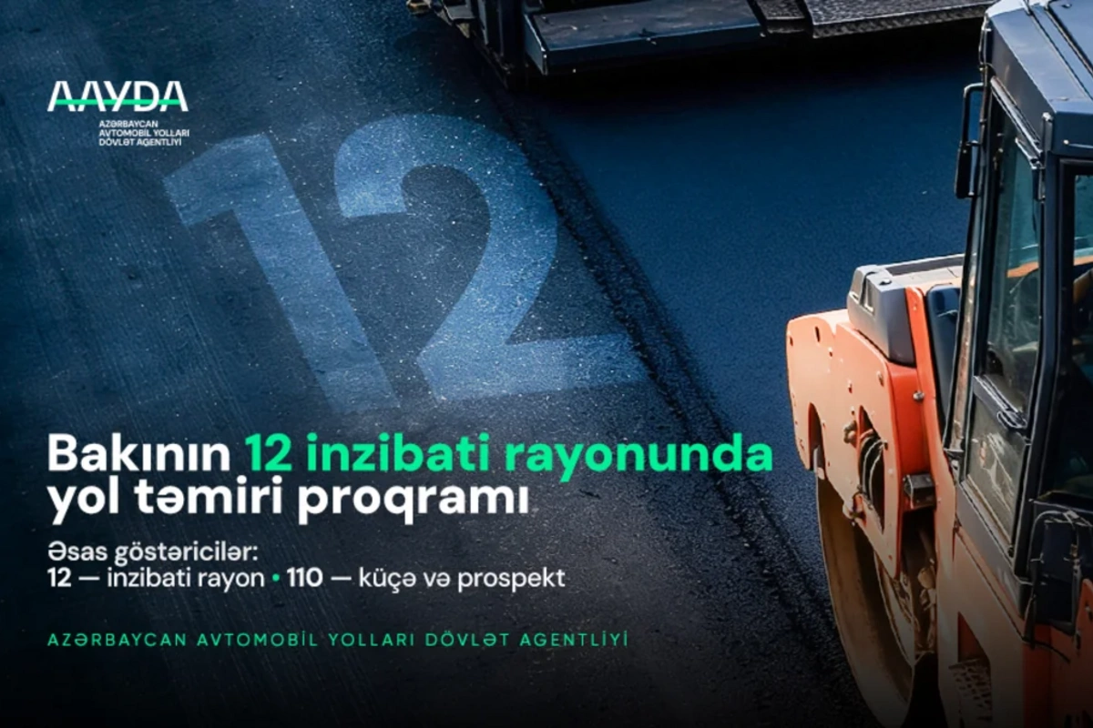 AAYDA: Bakıda 90 küçə və prospektdə təmir yekunlaşıb AAYDA: Bakıda 90 küçə və prospektdə təmir yekunlaşıb