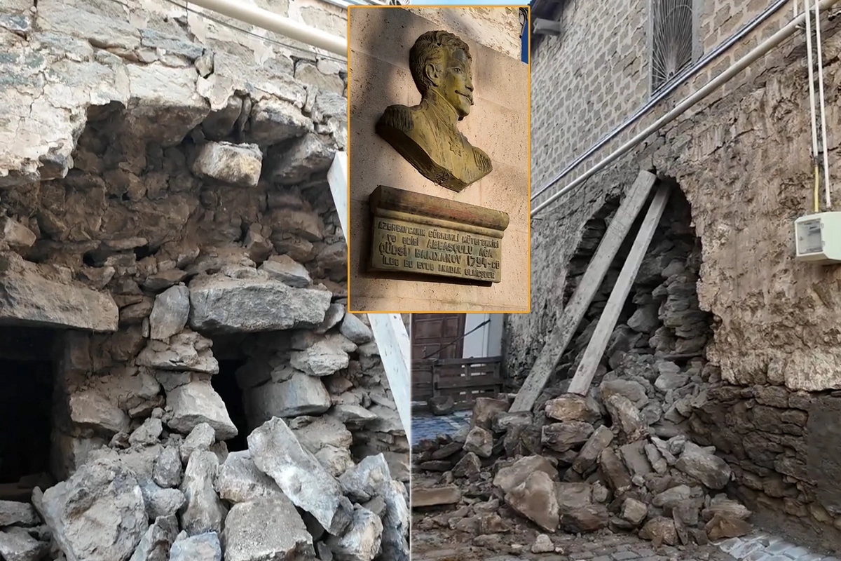 Abbasqulu ağa Bakıxanovun doğulub böyüdüyü ev qəzalı vəziyyətə düşüb Abbasqulu ağa Bakıxanovun doğulub böyüdüyü ev qəzalı vəziyyətə düşüb