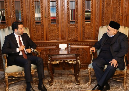 Allahşükür Paşazadə Müsəlman Ağsaqqalları Şurasının Baş katibi ilə görüşüb