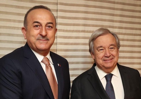 Çavuşoğlu BMT-nin Baş katibi ilə “taxıl sazişi”ni müzakirə edib Çavuşoğlu BMT-nin Baş katibi ilə “taxıl sazişi”ni müzakirə edib