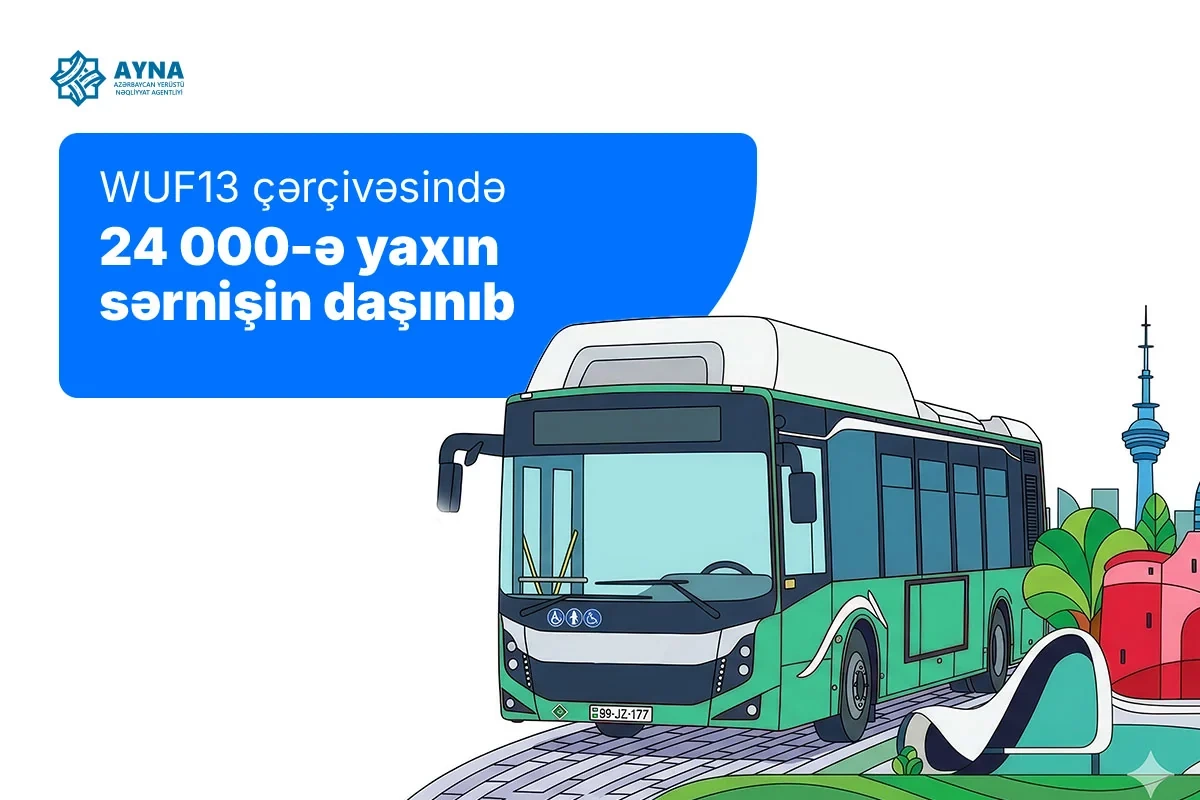 AYNA: WUF13 çərçivəsində 24 minə yaxın sərnişin daşınıb