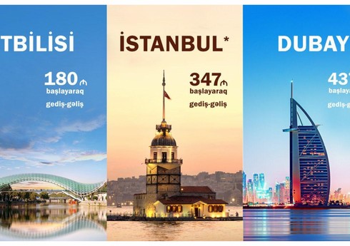 AZAL Tbilisi, İstanbul və Dubaya uçuşlar üçün xüsusi aksiyaya başlayır AZAL Tbilisi, İstanbul və Dubaya uçuşlar üçün xüsusi aksiyaya başlayır