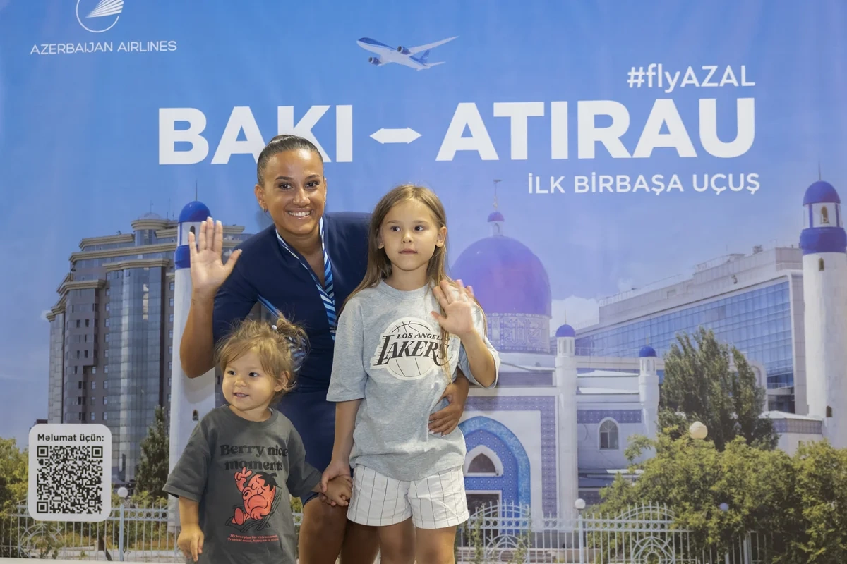 Azərbaycan Hava Yolları Atırauya ilk reysini həyata keçirib Azərbaycan Hava Yolları Atırauya ilk reysini həyata keçirib