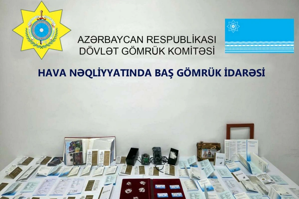 Azərbaycana brilyant qaşların qanunsuz gətirilməsinin qarşısı alındı Azərbaycana brilyant qaşların qanunsuz gətirilməsinin qarşısı alındı