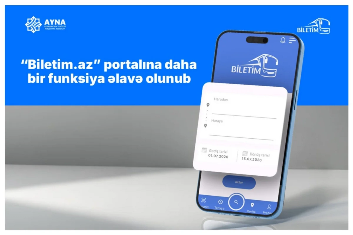 Azərbaycanda rayonlara səfər edən sərnişinlər hər iki istiqamət üzrə elektron bilet ala biləcəklər Azərbaycanda rayonlara səfər edən sərnişinlər hər iki istiqamət üzrə elektron bilet ala biləcəklər