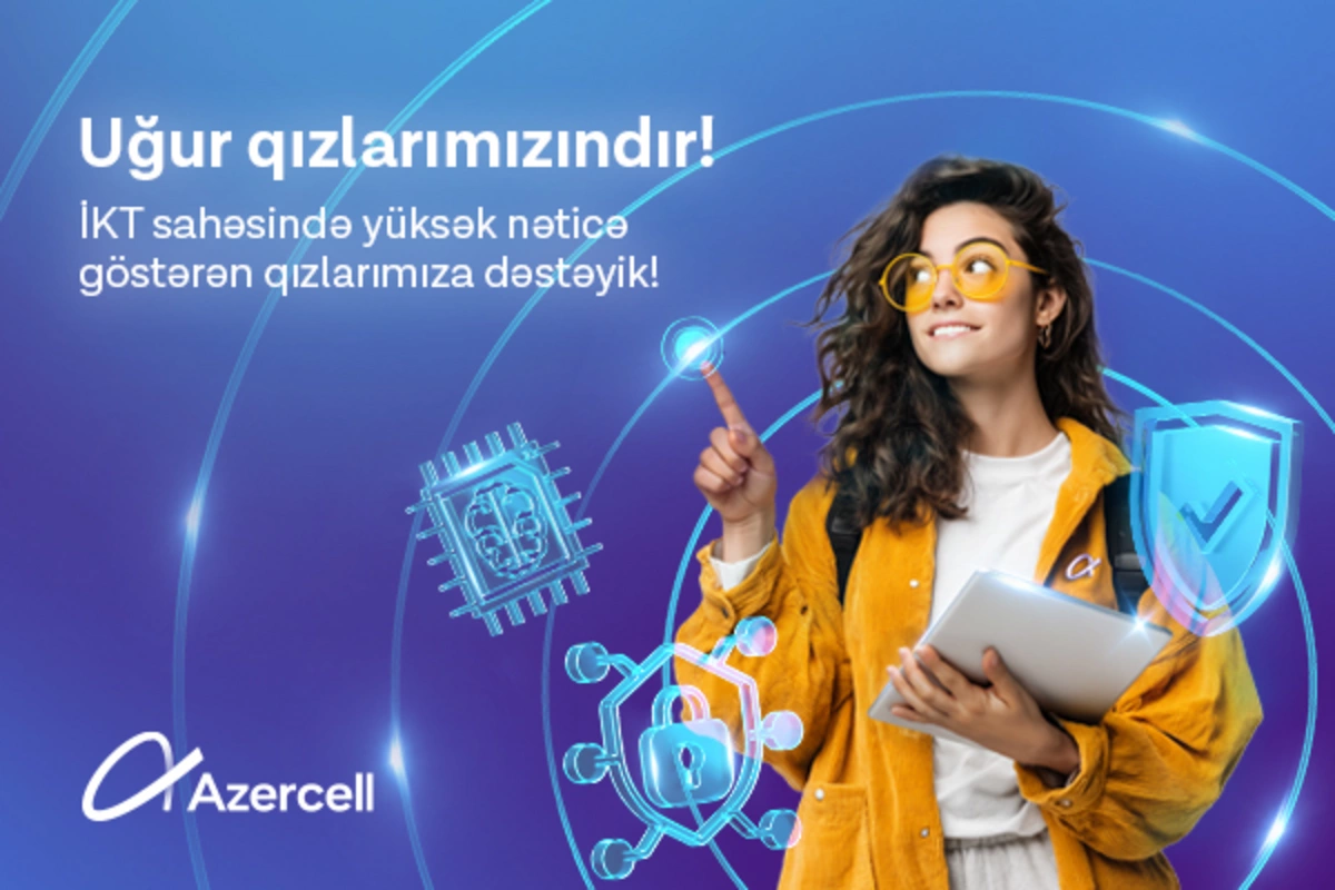 Azercell İT ixtisası üzrə ən yüksək nəticə göstərmiş tələbə qızları təbrik etdi Azercell İT ixtisası üzrə ən yüksək nəticə göstərmiş tələbə qızları təbrik etdi