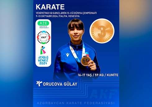 Azərbaycan karateçisi İtaliyada bürünc medal qazanıb