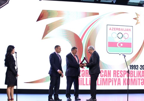 Azərbaycan Milli Olimpiya Komitəsinin 30 illik yubileyinə həsr olunmuş təntənəli mərasim keçirilib