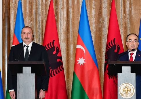 Azərbaycan və Albaniya prezidentləri mətbuata bəyanatlarla çıxış ediblər - YENİLƏNİB Azərbaycan və Albaniya prezidentləri mətbuata bəyanatlarla çıxış ediblər - YENİLƏNİB