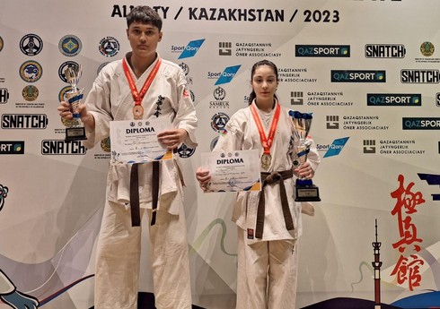 Azərbaycanlı karateçi Almatıda dünya çempionu olub Azərbaycanlı karateçi Almatıda dünya çempionu olub
