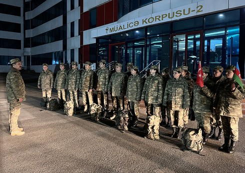 Azərbaycanın bir qrup hərbi tibb personalı Türkiyəyə yola düşüb Azərbaycanın bir qrup hərbi tibb personalı Türkiyəyə yola düşüb