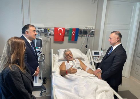 Azərbaycanın səhiyyə naziri və Türkiyədəki səfiri Şamil Ayrımı ziyarət ediblər - FOTO