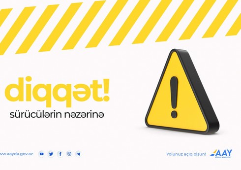 Bakı-Şamaxı-Yevlax avtomobil yolunun bir hissəsində rənglənmə işi aparılır