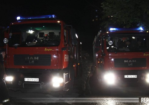 Bakıda yaşayış binasında yanğın söndürülüb - YENİLƏNİB
