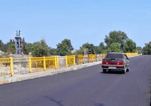 Bakıdan Rusiya sərhədinə gedən magistral yolda körpü bərpa edilib Bakıdan Rusiya sərhədinə gedən magistral yolda körpü bərpa edilib