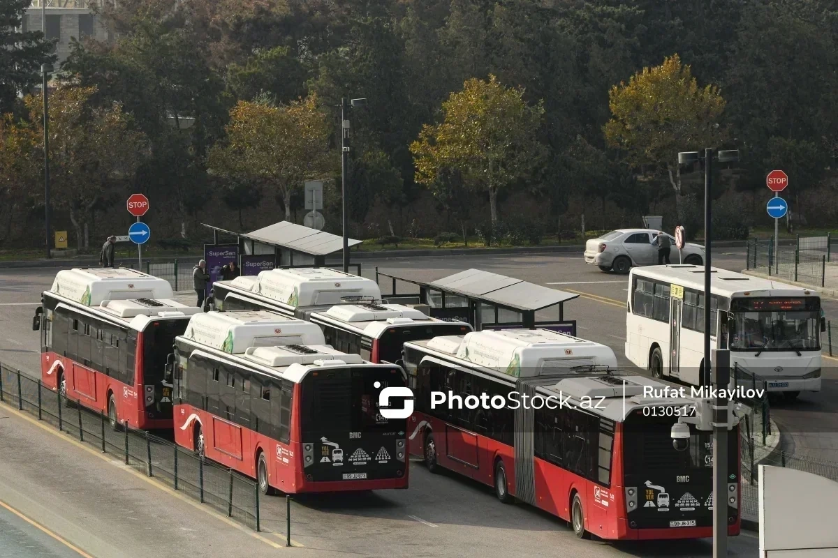 Bakıda bu avtobusların hərəkət istiqaməti müvəqqəti dəyişdirilir