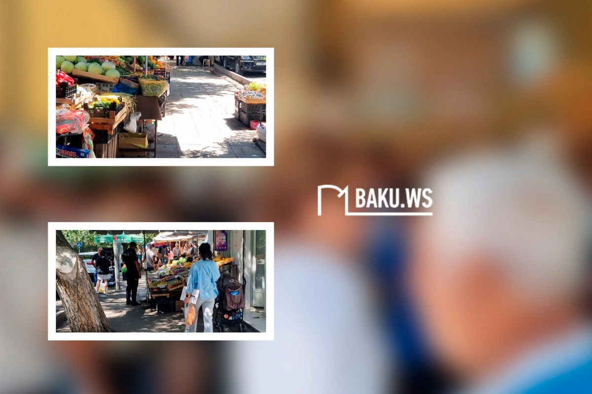 Bakıxanovda keçilməz küçə - Sakinlərin hərəkət etməli olduqları ərazidə şıdırğı alver gedir