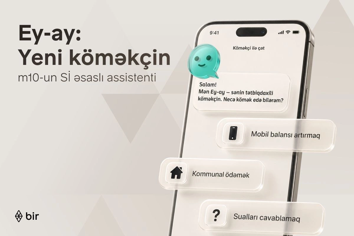 Bir Azərbaycanda ilk süni intellekt əsaslı elektron pulqabı asistentini təqdim edib Bir Azərbaycanda ilk süni intellekt əsaslı elektron pulqabı asistentini təqdim edib