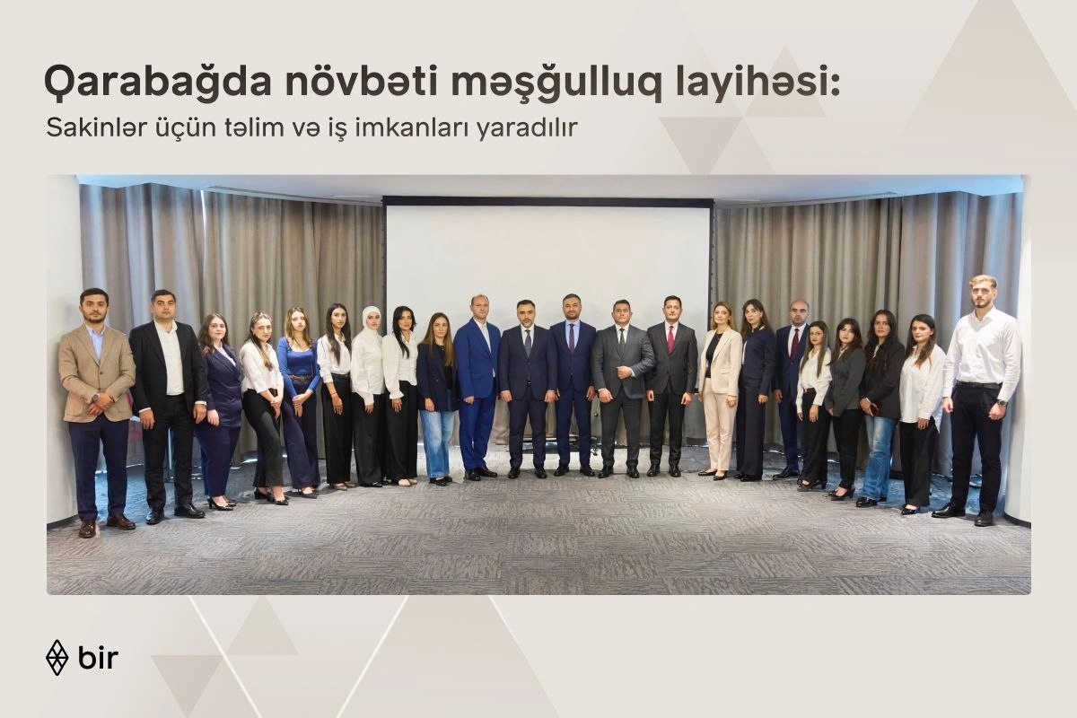 Bir ekosistemi Qarabağ sakinləri üçün yeni məşğulluq layihəsinə start verib Bir ekosistemi Qarabağ sakinləri üçün yeni məşğulluq layihəsinə start verib