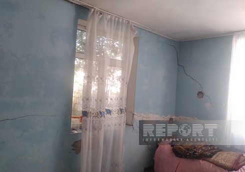Bir neçə gün əvvəl Masallıda baş vermiş zəlzələ nəticəsində bəzi evlərdə çatlar əmələ gəlib