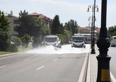 Bu gün Bakının 550 küçəsi yuyulub - YENİLƏNİB