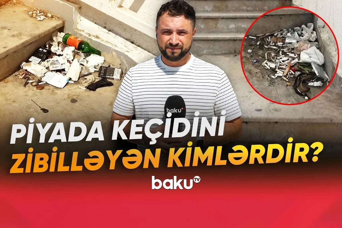 Buzovnada piyada keçidi baxımsız vəziyyətdə: Sakinlər təngə gəldilər