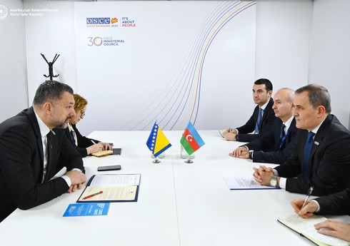 Ceyhun Bayramov Bosniya və Herseqovinanın xarici işlər naziri ilə görüşüb