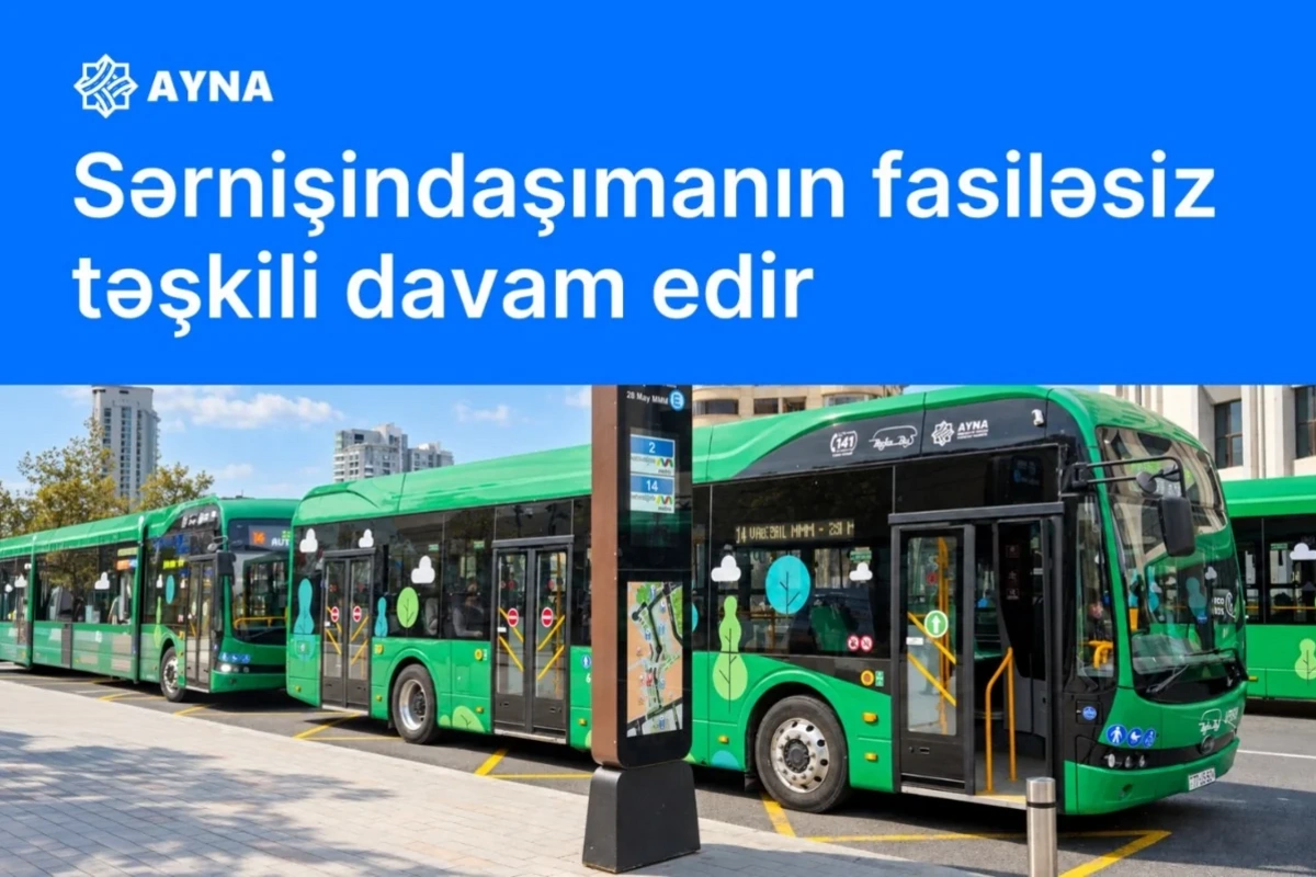 Ekspres avtobuslarla bir gündə 127 mindən çox sərnişin daşınıb Ekspres avtobuslarla bir gündə 127 mindən çox sərnişin daşınıb