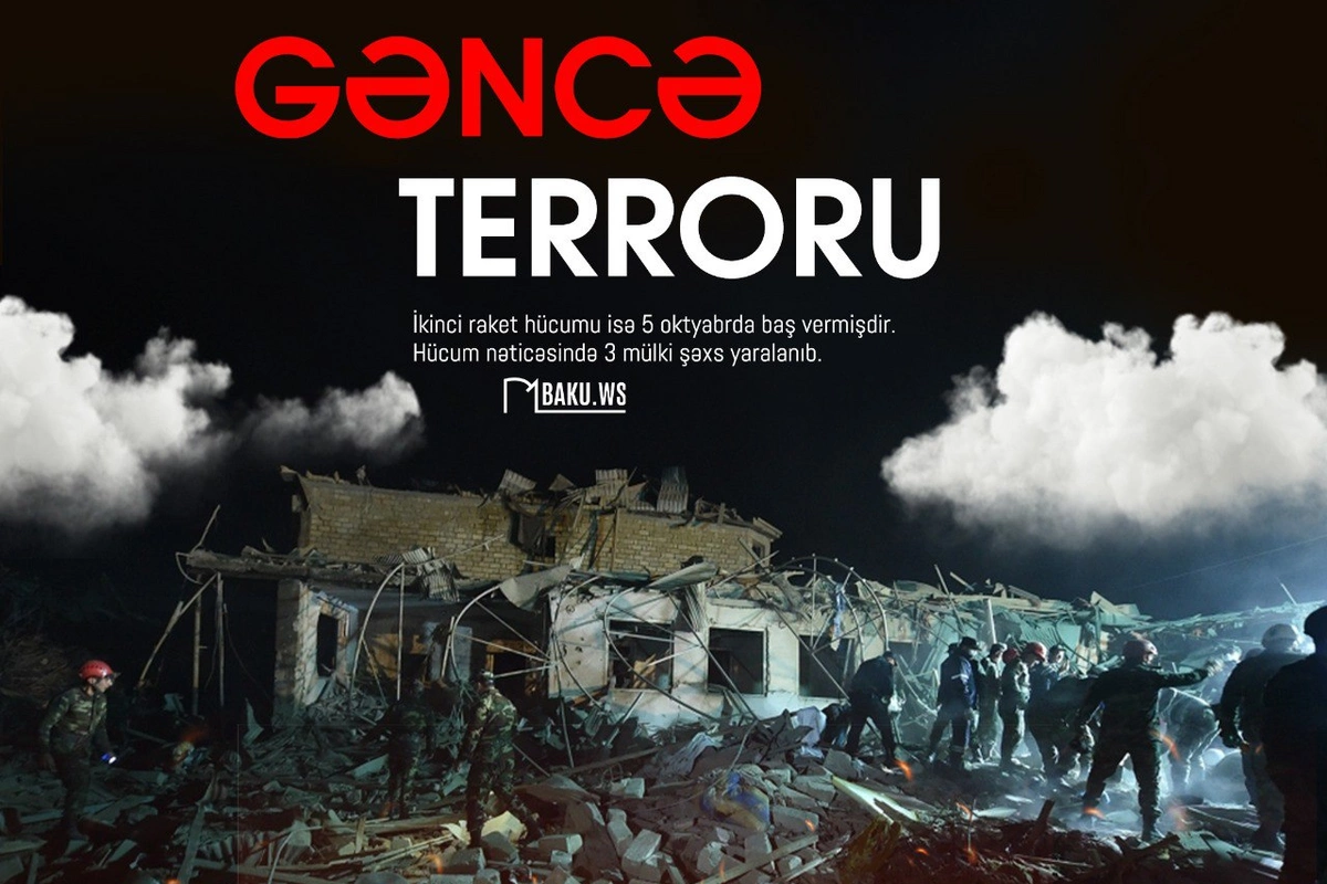 Gəncəyə ikinci raket hücumundan beş il ötür Gəncəyə ikinci raket hücumundan beş il ötür