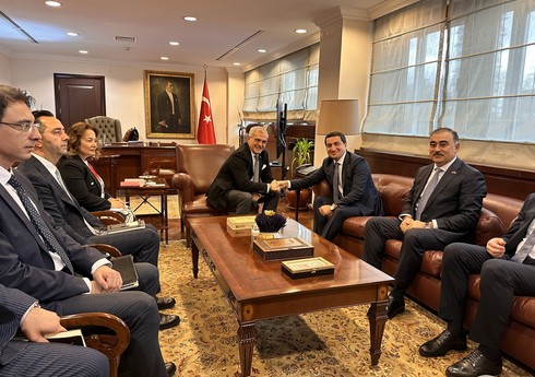 Hikmət Hacıyev Türkiyə XİN başçısının müavini ilə görüşüb