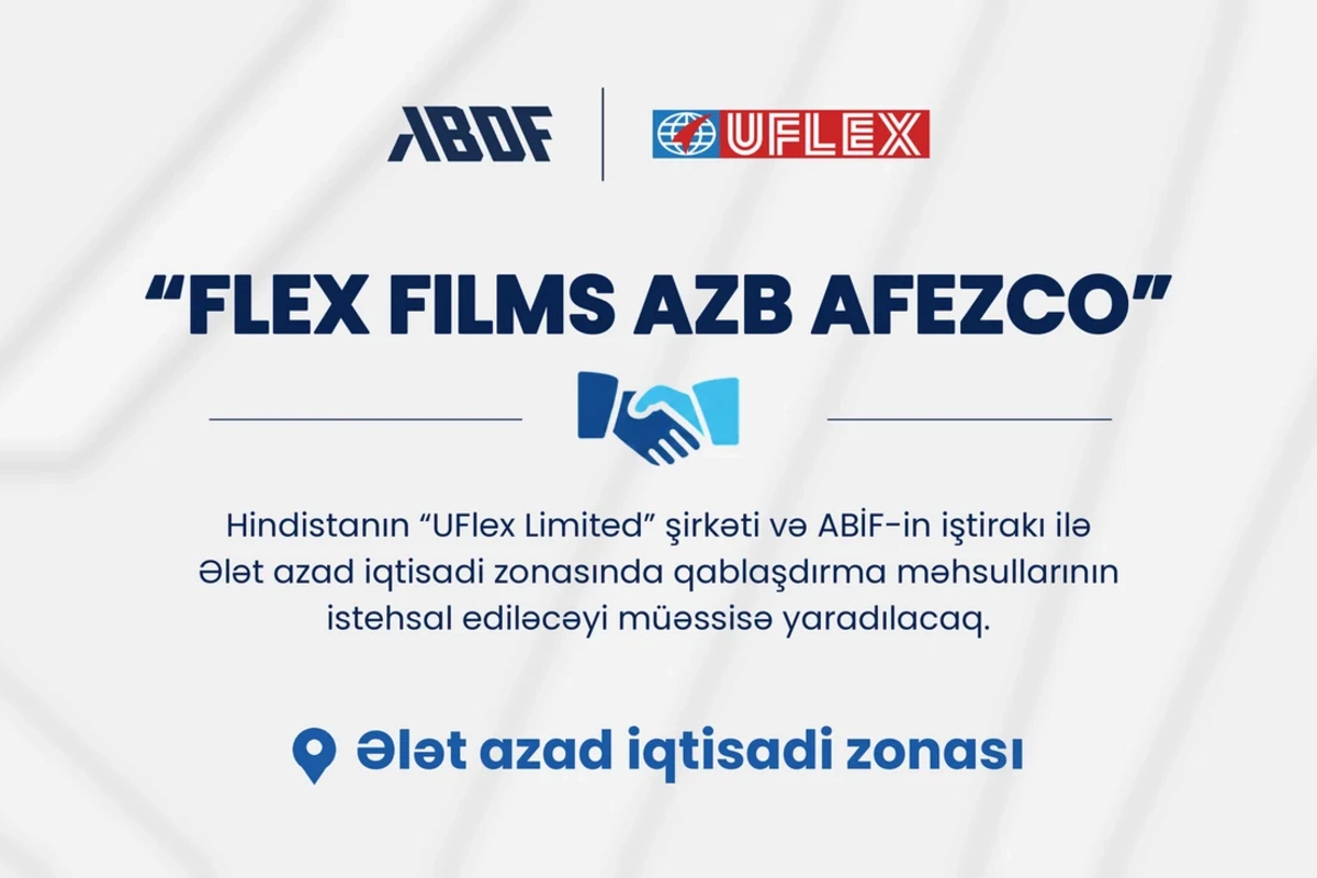 Hindistan şirkəti Azərbaycanda qablaşdırma məhsulları istehsal edəcək Hindistan şirkəti Azərbaycanda qablaşdırma məhsulları istehsal edəcək