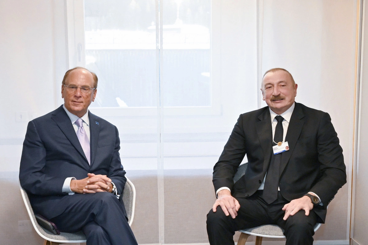 İlham Əliyev Davosda 