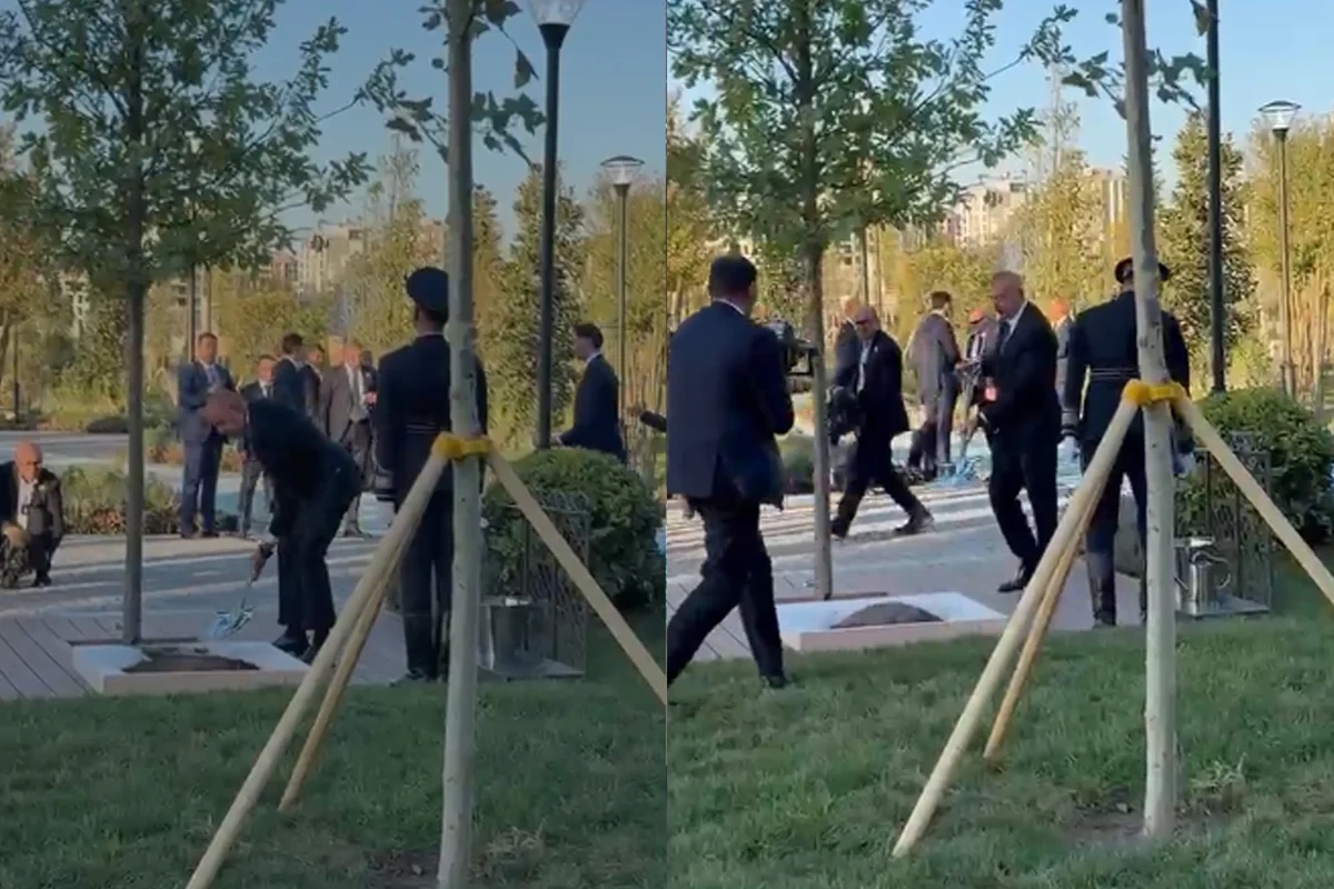 İlham Əliyev və Şavkat Mirziyoyev 