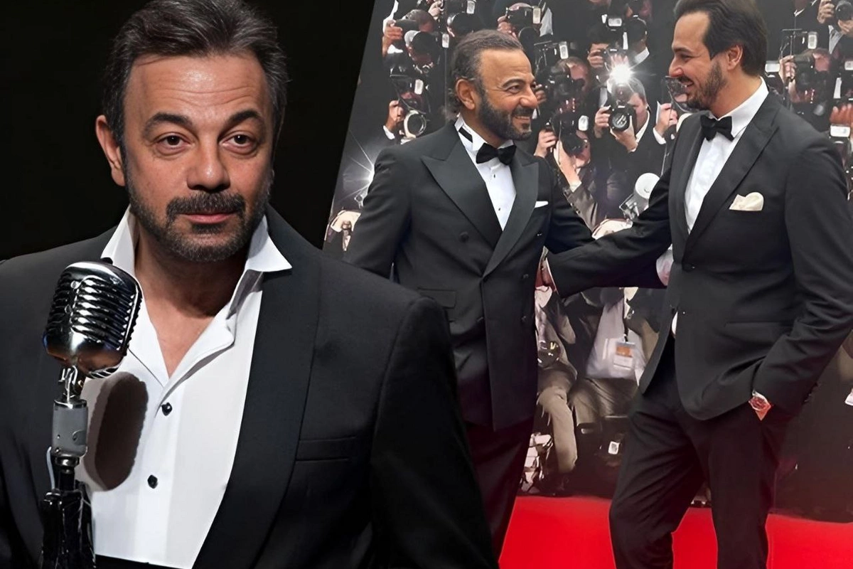 Kerem Alışık ilk dəfə oğlu ilə qırmızı xalıda Kerem Alışık ilk dəfə oğlu ilə qırmızı xalıda