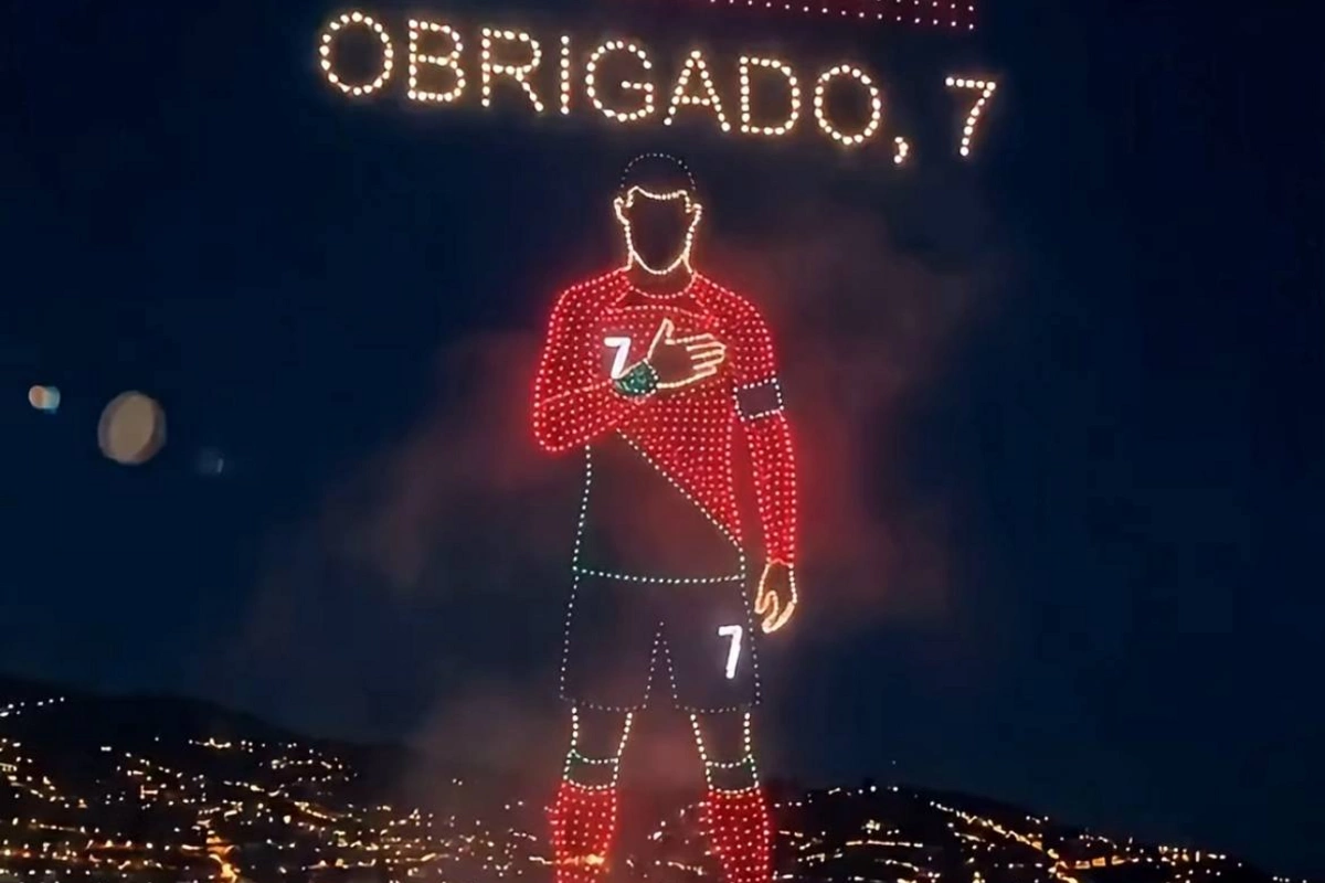 Kriştiano Ronaldoya dron şou ilə təşəkkür etdilər