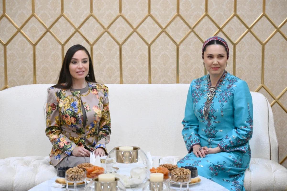 Leyla Əliyeva Türkmənistanda səfərdədir