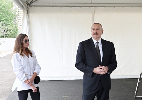 İlham Əliyev və Mehriban Əliyeva Tərtər rayonuna səfər ediblər - YENİLƏNİB