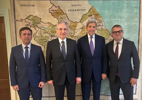 Muxtar Babayev Con Kerri ilə COP-29-a hazırlığı müzakirə edib Muxtar Babayev Con Kerri ilə COP-29-a hazırlığı müzakirə edib