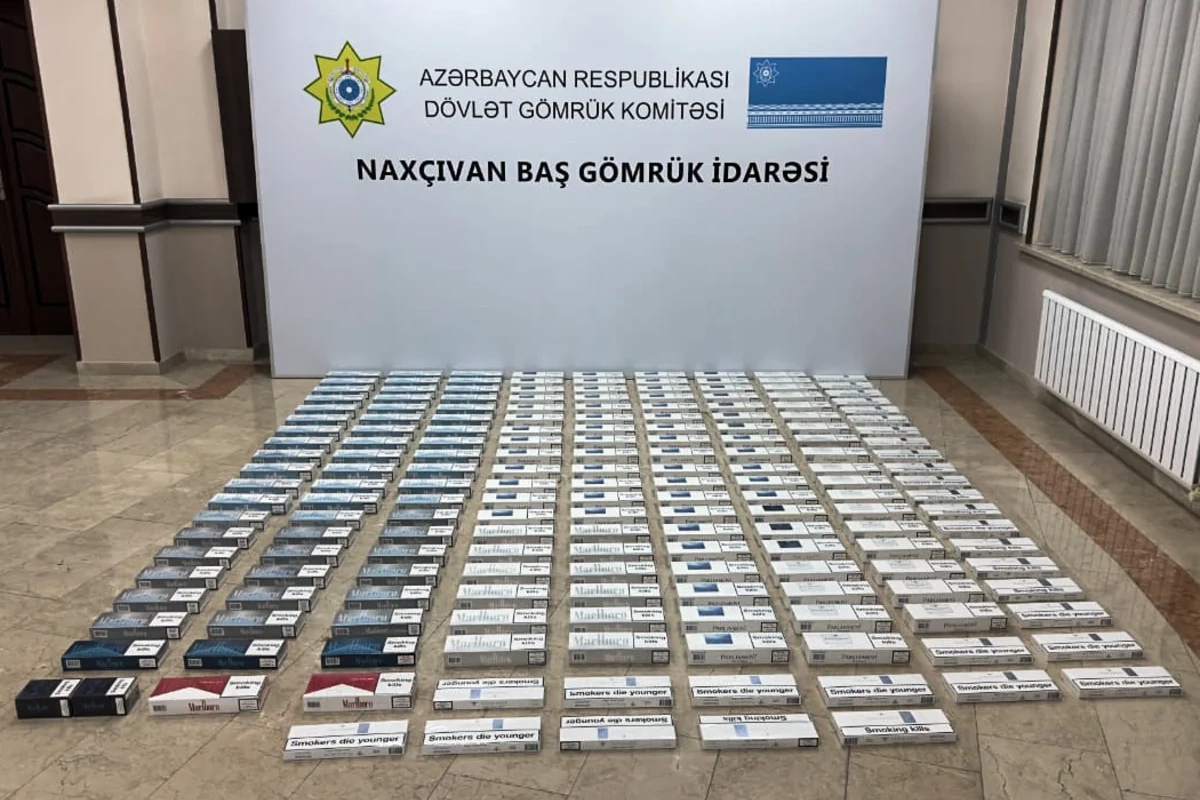 Naxçıvanda külli miqdarda nişanlanmamış siqaretlər aşkar edilib