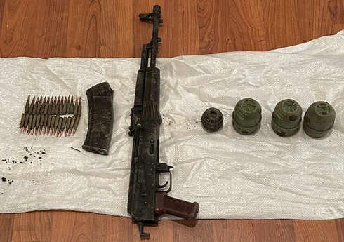 Oğuzda avtomat və qumbaralar aşkarlanıb Oğuzda avtomat və qumbaralar aşkarlanıb