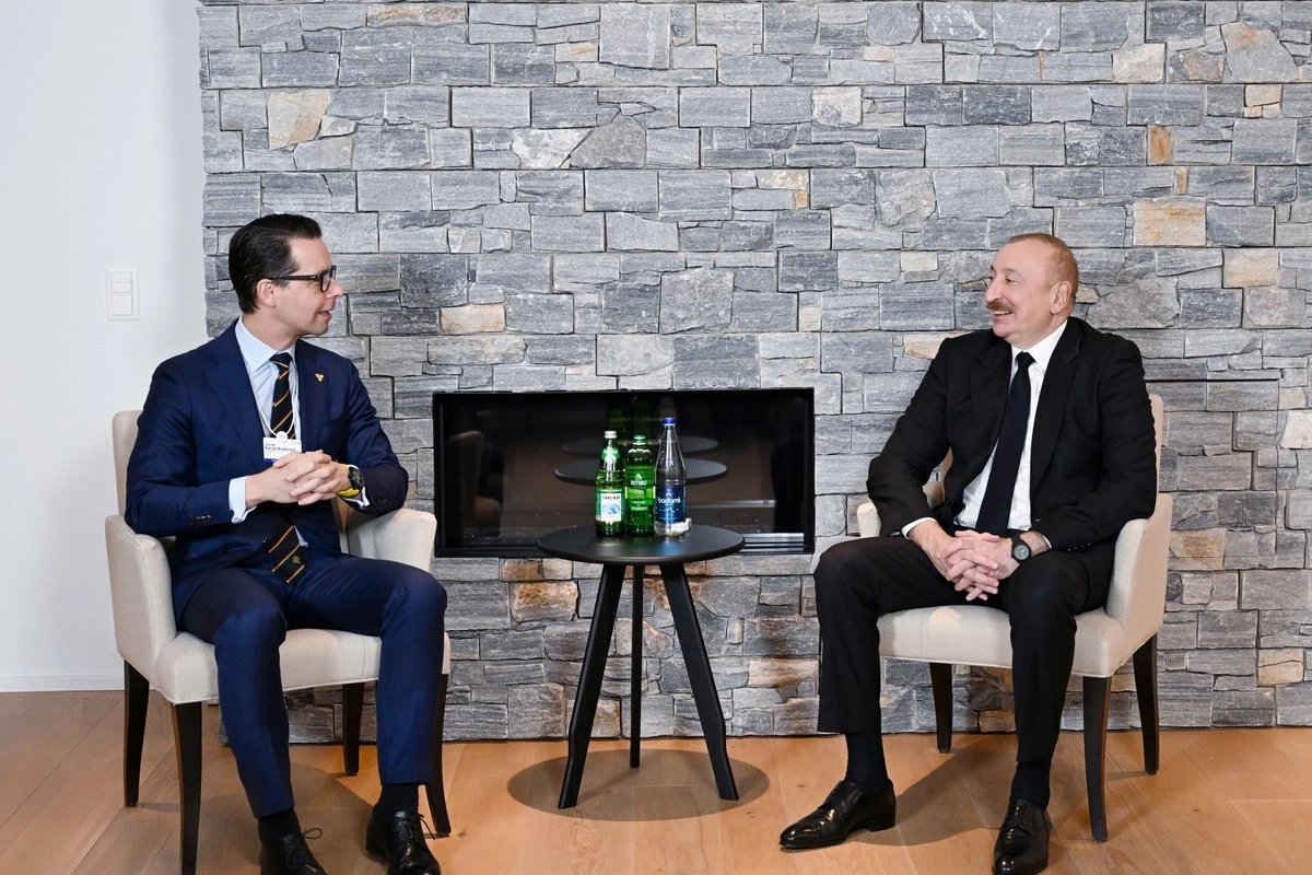 Prezident İlham Əliyev Davosda 