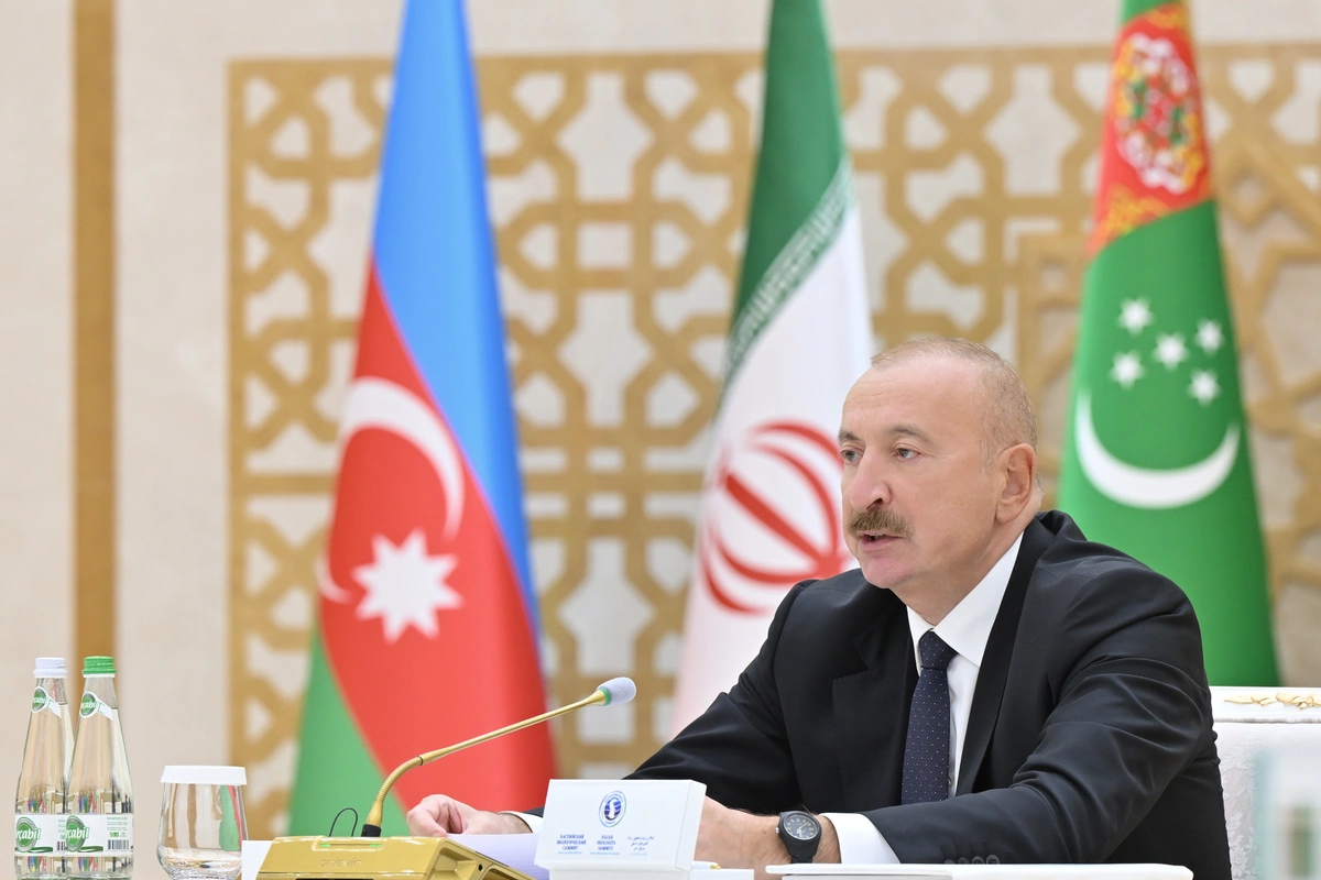 Prezident İlham Əliyev: Xəzər dənizini sülh, sabitlik və konstruktiv tərəfdaşlıq məkanı kimi qorumaq vacibdir Prezident İlham Əliyev: Xəzər dənizini sülh, sabitlik və konstruktiv tərəfdaşlıq məkanı kimi qorumaq vacibdir