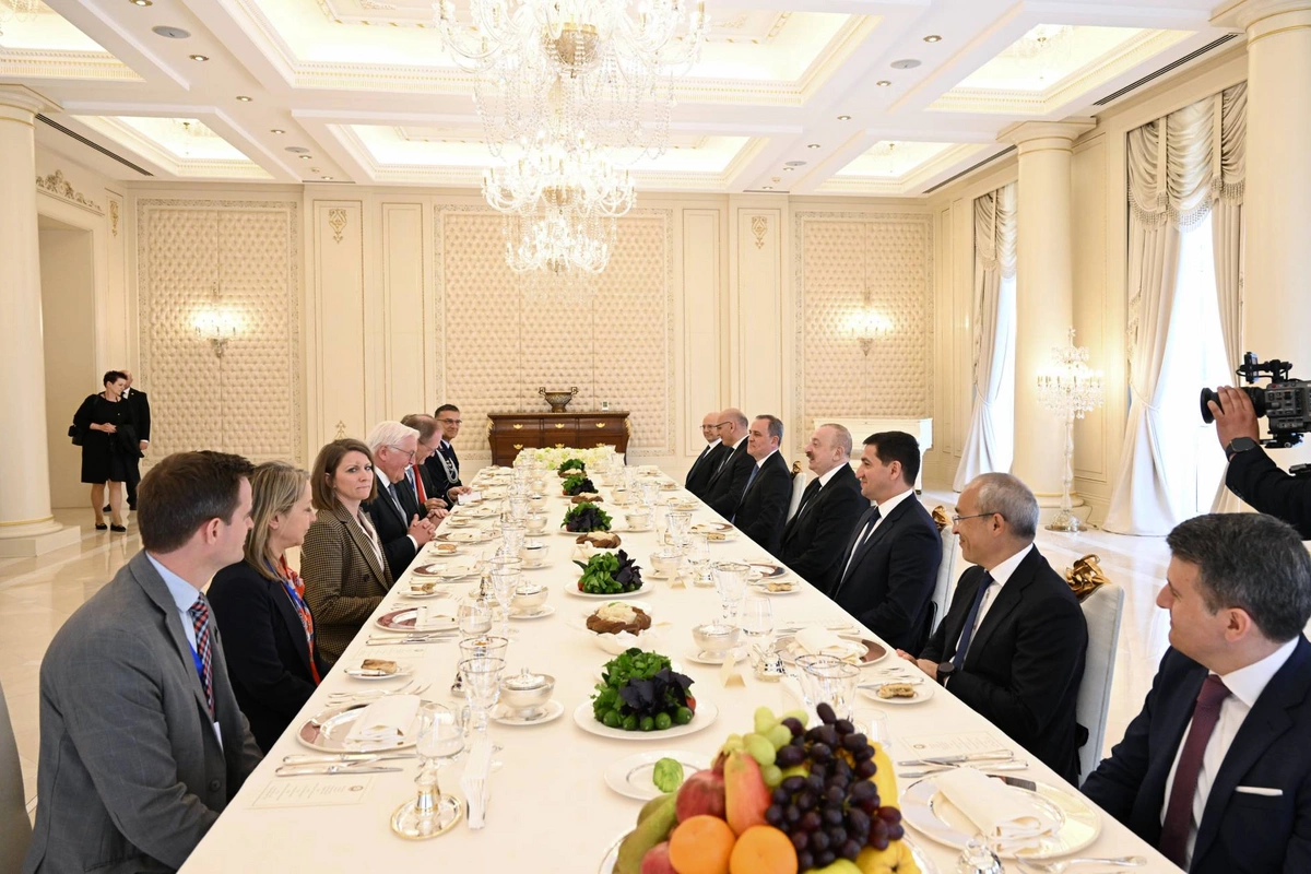 Prezident İlham Əliyevin adından Almaniya Prezidentinin şərəfinə rəsmi nahar verilib