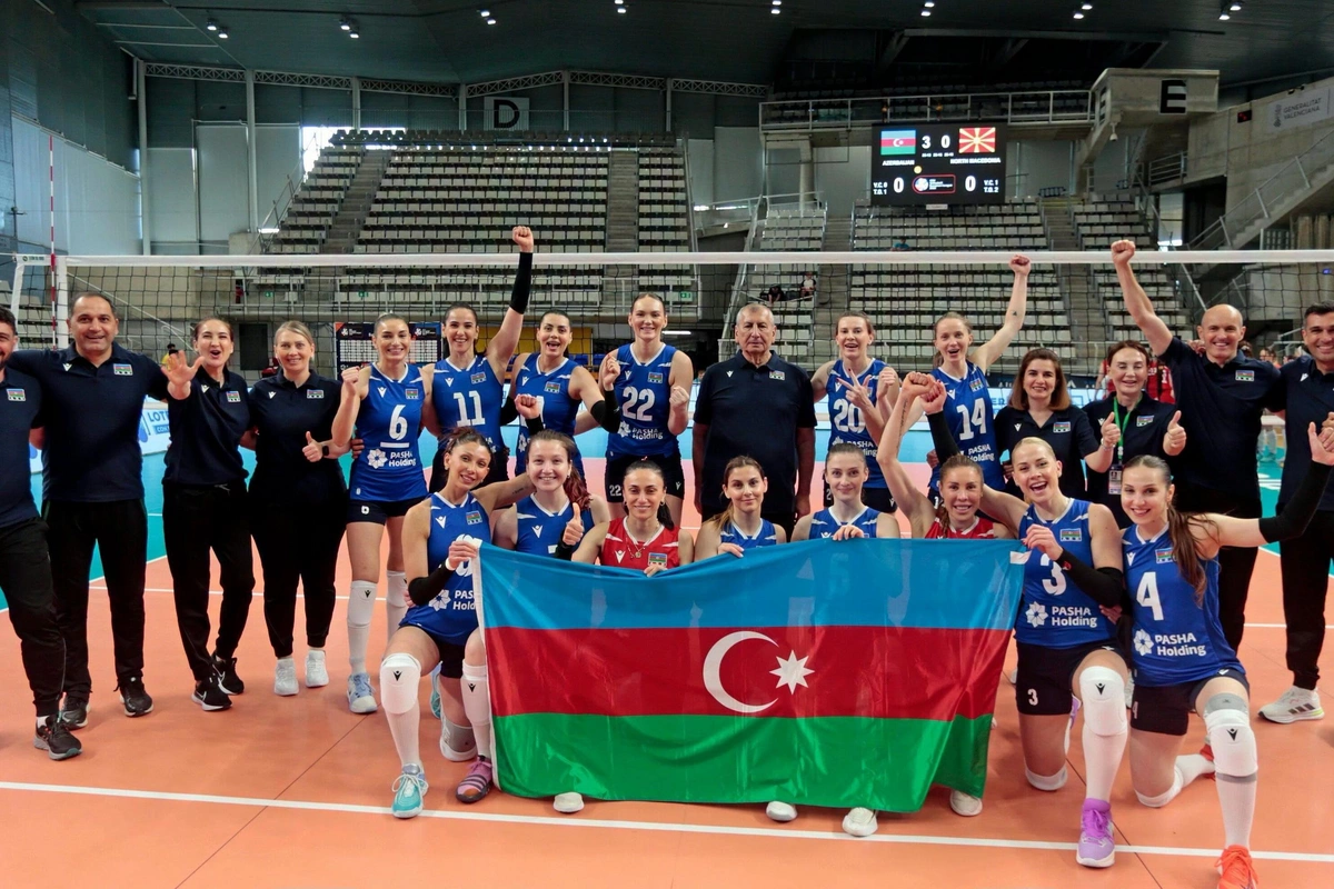Qadın voleybolçulardan ibarət Azərbaycan millisi İsraili məğlub edib