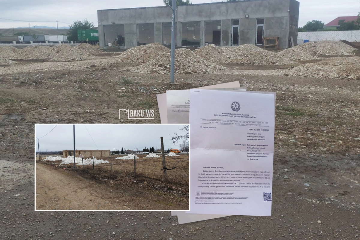 Qazaxın İkinci Şıxlı kəndində yanacaqdoldurma məntəqəsi və TIR parkı tikilir? - NARAZILIQ