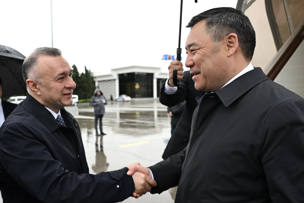 Qırğızıstan Prezidenti Sadır Japarov Azərbaycana səfərə gəlib Qırğızıstan Prezidenti Sadır Japarov Azərbaycana səfərə gəlib
