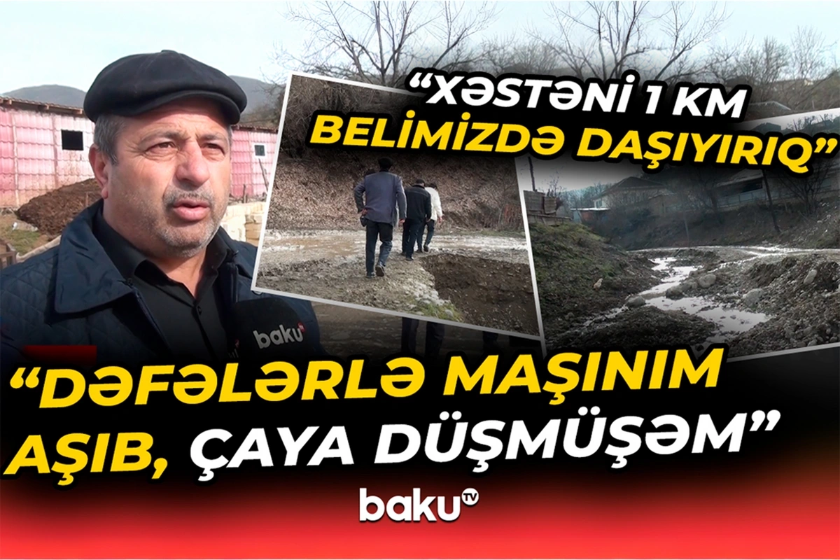 Quba sakinlərinin yol problemi: 