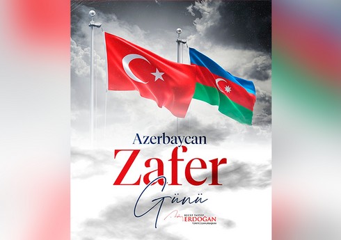 Ərdoğan Zəfər Günü ilə bağlı paylaşım edib